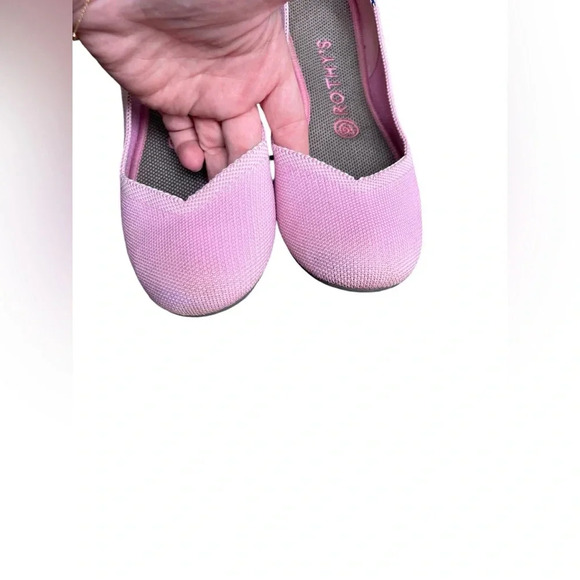 RARE RETIRED Rothy's Women US 8 Bubblegum Begonia Pink Round Toe Ballet Flats - Picture 2 of 7